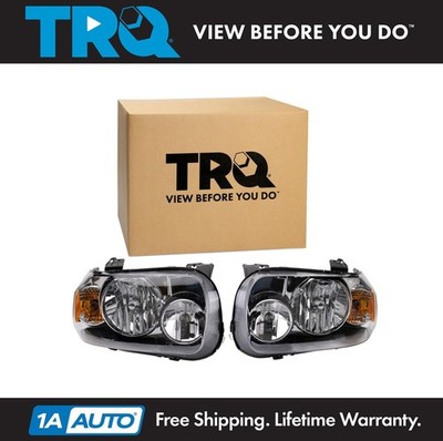 TRQ Headlight Assembly Set Driver & Passenger Side Fits 2005-2007 Ford Escape