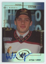 1999-00 SPx auto rookie /1999 SP RARE Patrik Stefan Atlanta Thrashers #163