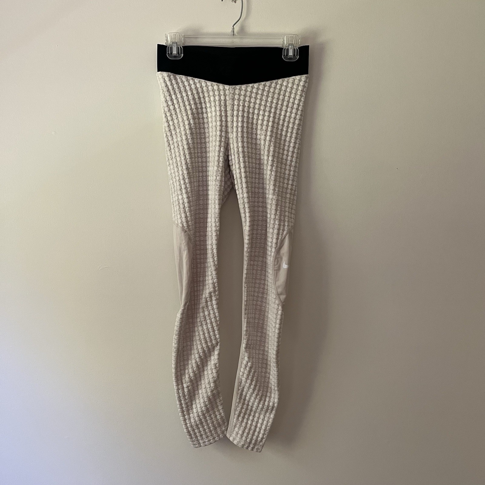 Nike Pro Hyperwarm Training Tights Women's Medium White Cream Winter Athletic