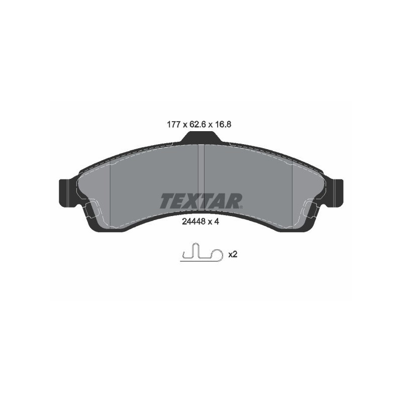 TEXTAR 2444801 Pastiglie freno anteriore per 9-7X Trailblazer Ascender Envoy