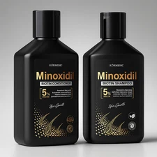 Minoxidil 5% Shampoo & Conditioner Preventive Hair Loss Treatment & Hair Growth