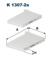 FILTRON Filter, Innenraumluft K 1307-2x für HYUNDAI