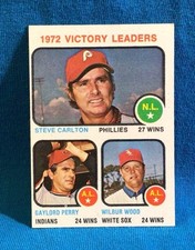 1973 Topps - League Leaders Steve Carlton, Gaylord Perry, Wilbur Wood #66
