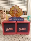 Vintage Barbie Radio System w/ Speakers 3 piece Set AM/FM 1984 Mattel Superstar