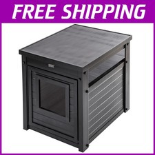 ECOFLEX Litter Box Enclosure  End Table, Espresso