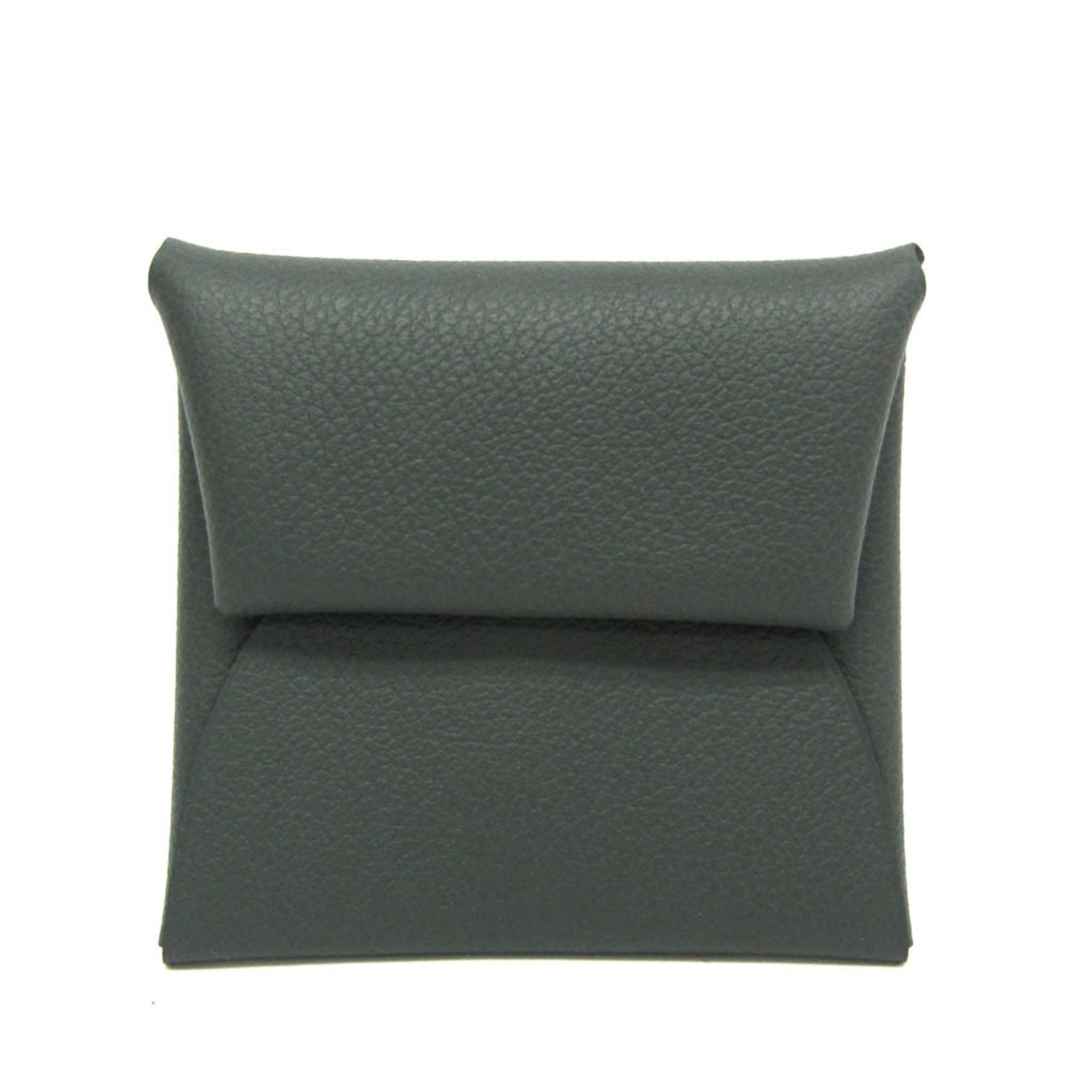 Hermes Bastia Men,Women  Evercolor Leather Coin Purse/coin Case Gray BF588915