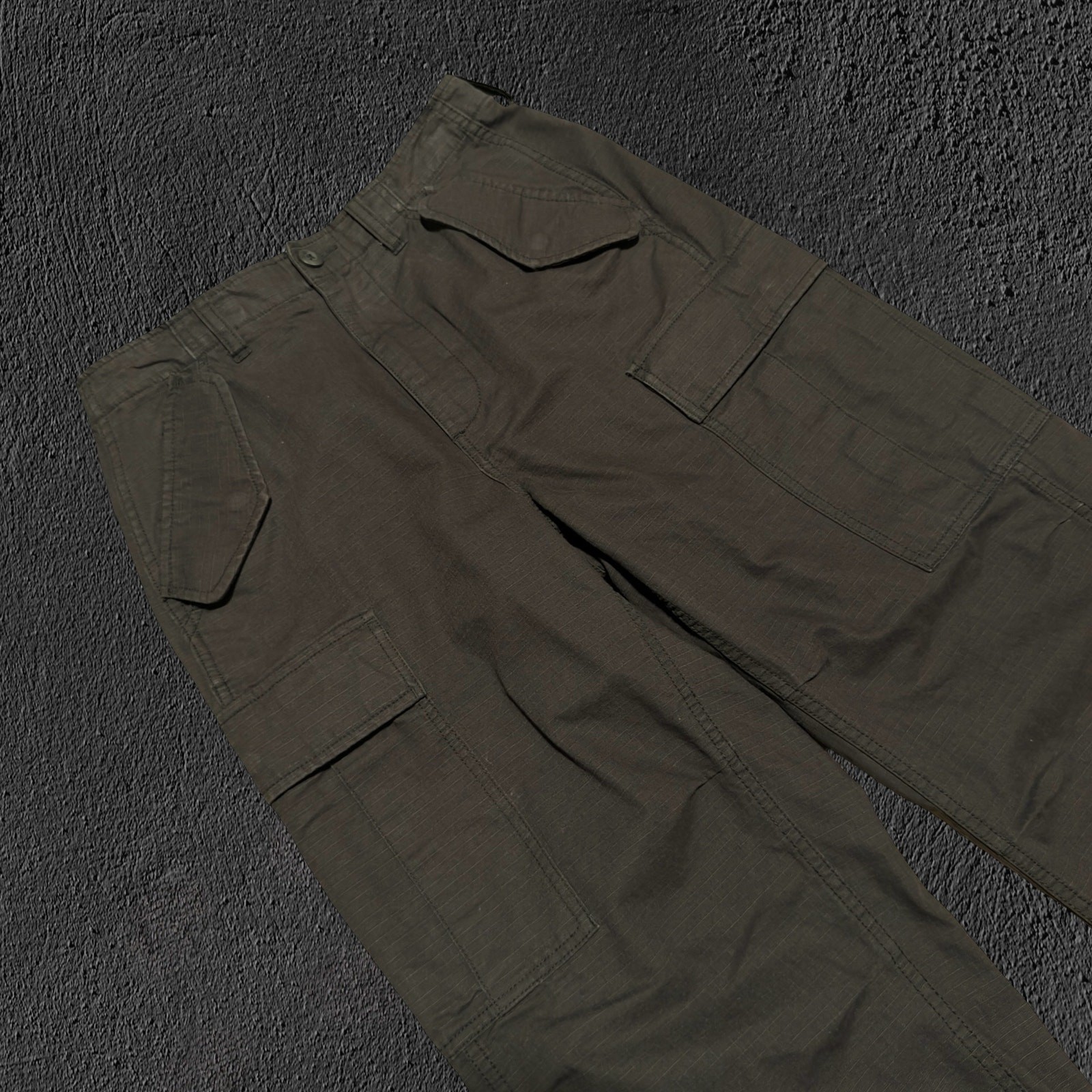 Stussy black ripstop surplus cargo pants - Gem