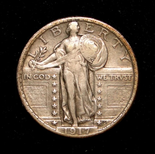 1917 TY-1 STANDING LIBERTY QUARTER OLD US TYPE COIN