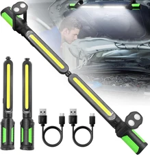 Work Light, 2400LM LED, 4400Mah Rechargeable, Magnetic, Underhood, 1 Pc