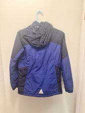L.L.Bean Kids Insulated Ski Jacket Medium 10-12 Blue Waterproof Hooded Winter