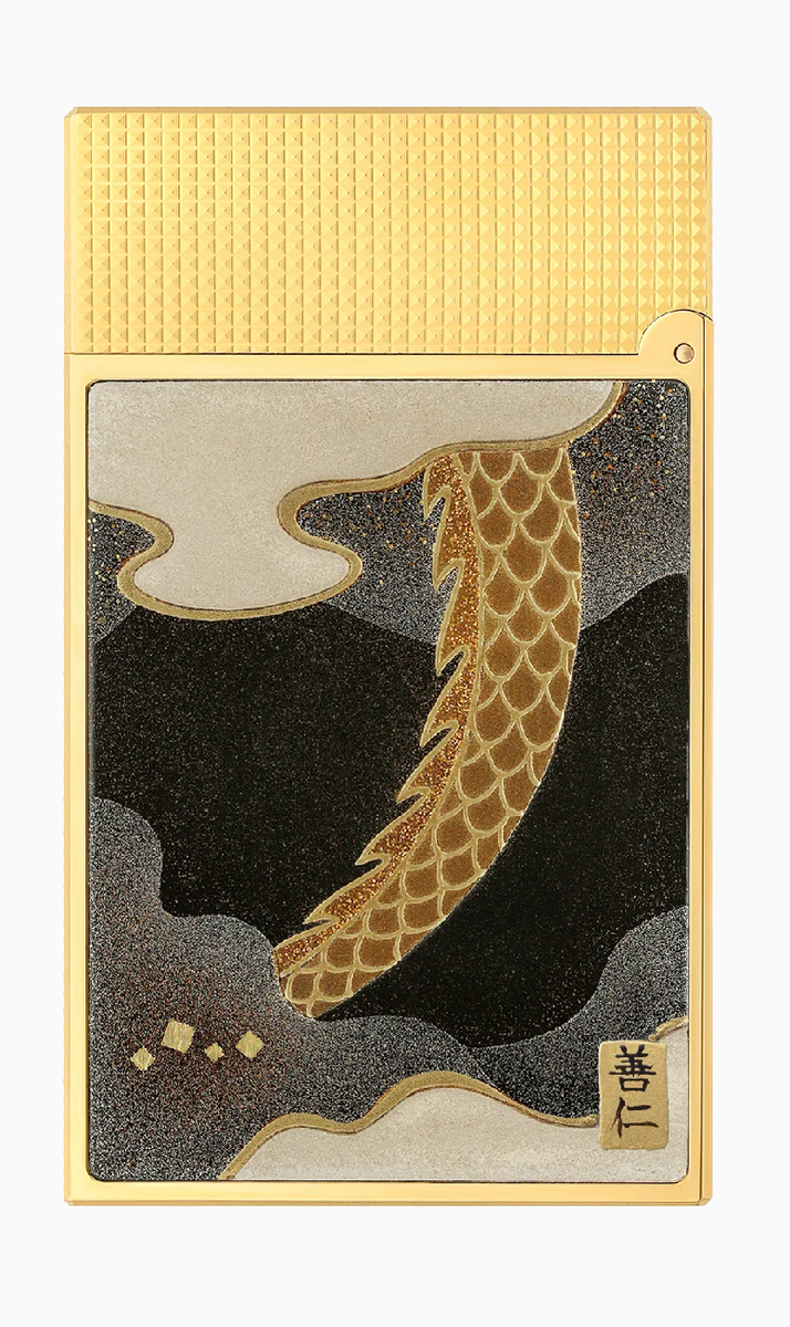 S.T Dupont Maki-E Line 2 Perfect Ping Lighter Dragon Urushi