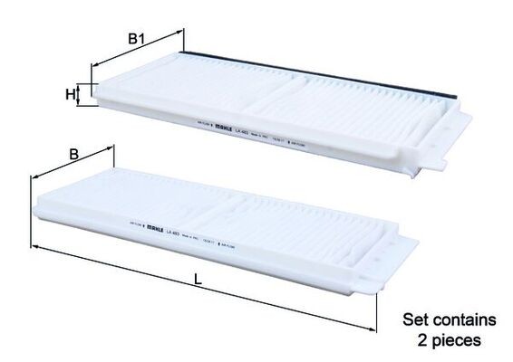 Fits FILTRY KNECHT / MAHLE LA 483/S MAZDA CABIN FILTER  ⭐UK Stock⭐