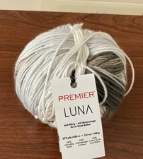 Premier LUNA Yarn, DK #3 Wt., Color-#1072-07 Mars, 273 Yards