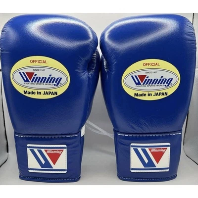 Winning Boxing Gloves MS-200 String Professional Type 8oz Blue