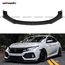 For Honda Civic Sedan 2016-2021 Carbon Fiber Style Front Bumper Lip Body Kit