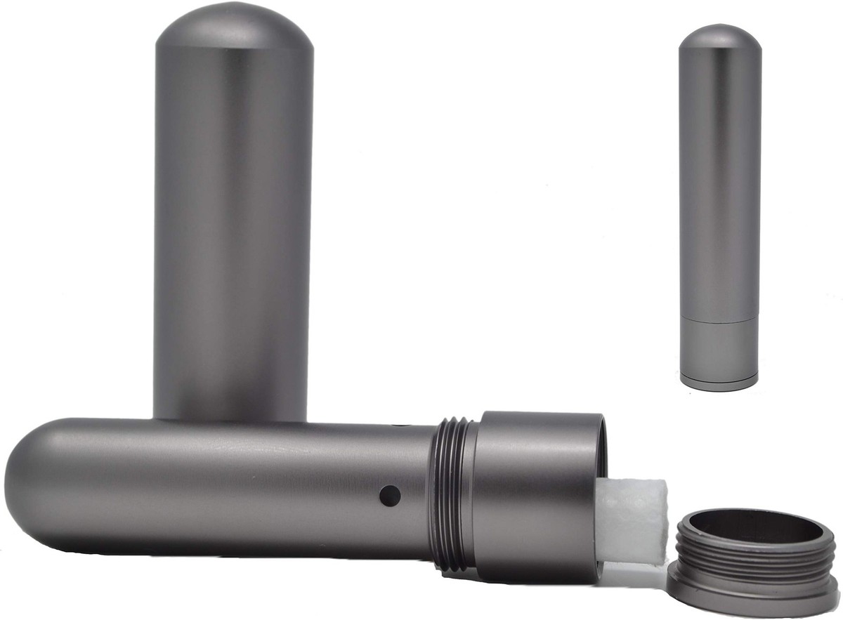Natural Essential Oil Aluminum Alloy Premium Blank Nasal Inhaler
