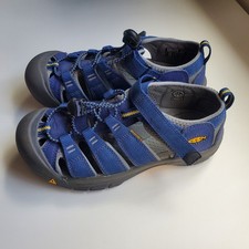 Keen Newport H2 Sport Shoes Sandals Youth Boys Kids Size 4 Blue Waterproof