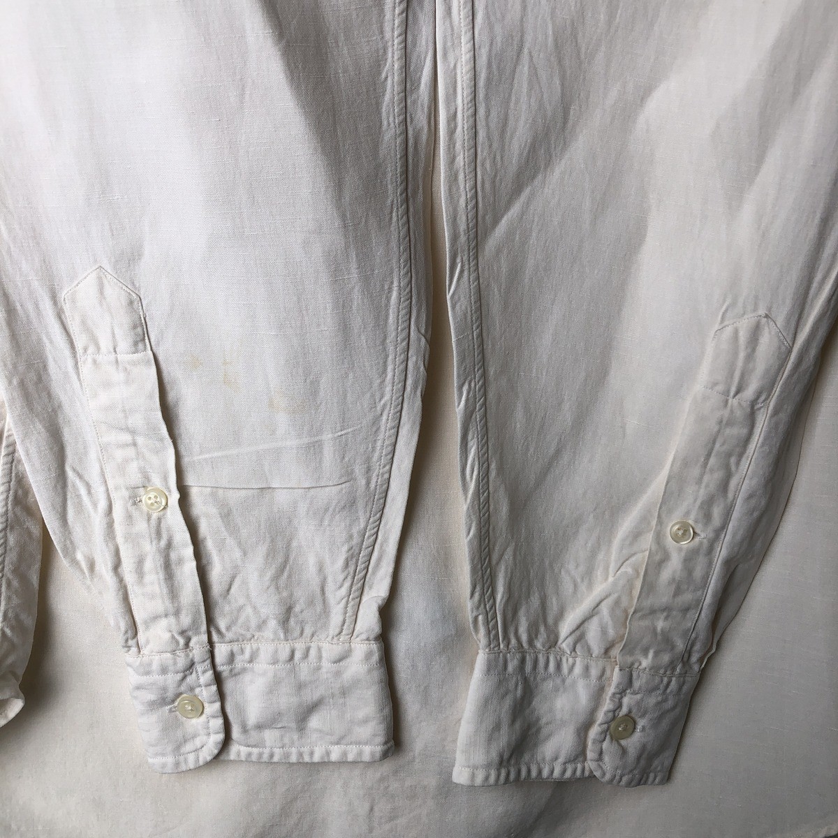 Used Ralph Lauren Classic Fit long-sleeved linen button-down shirt men's size L thumbnail 10