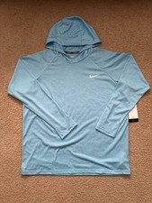 Nike Men s Long Sleeve Hooded Rash Guard Hydroguard Brand New; Size XL