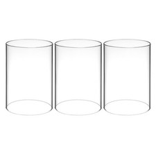 3 Pcs Bougeoir En Verre Shade Bougie À Cylindre Bougeoirs Ouragan