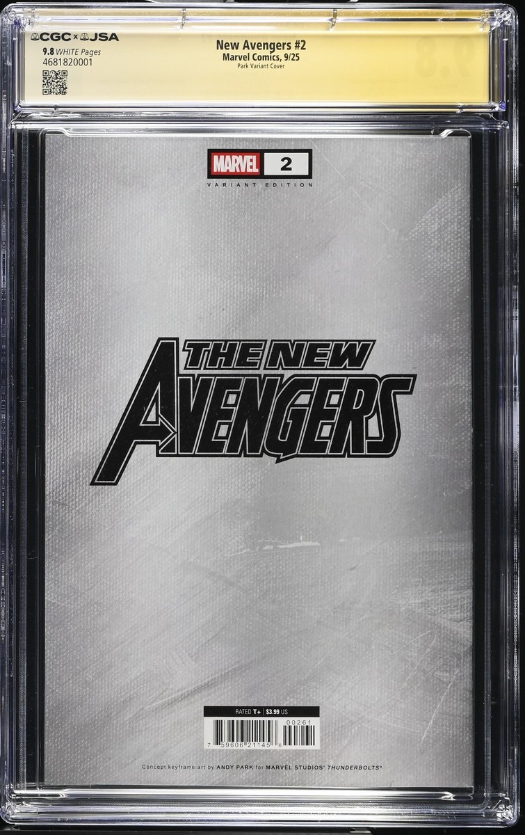 DAVID HARBOUR SIGNED New Avengers #2 Comic Art of Marvel Variant
