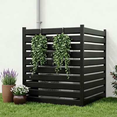 Galvanized Steel Garden Privacy Screen Fence Panel for Patio Lawn Balcony Porch