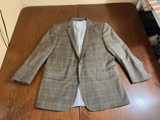 2025 BROOKS BROTHERS Explorer Regent Brown Plaid Sport Coat Suit Blazer 42R Wool