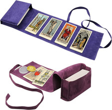 Tarot Card Holder Kit with Velvet Storage Box, Coin, and Pouch Set