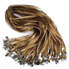Lanyards For ID Badges Flat Badge Name Tag Holder Bulk 100 PCS
