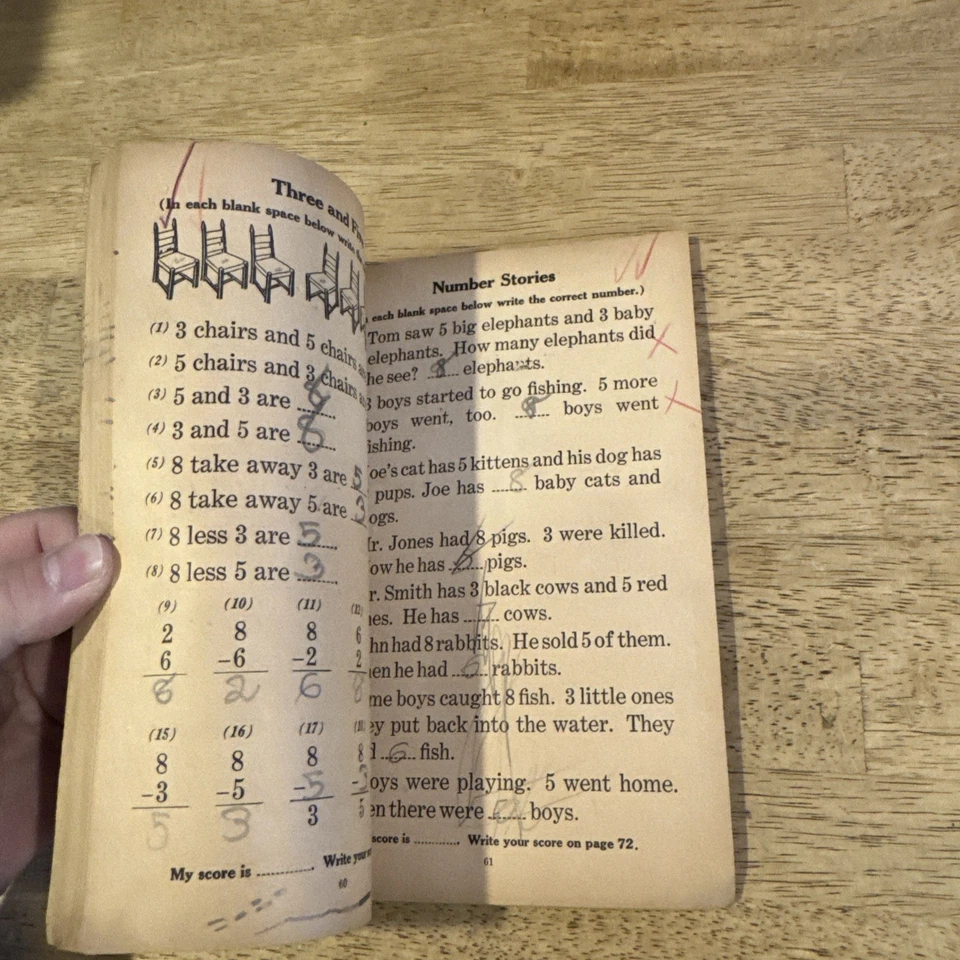 Vintage My Progress Book In Arithmetic No. 1 Individual Workbook 1933 Used - Image 3 of 4