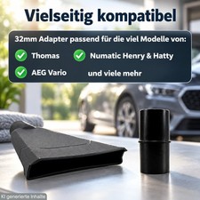 Autodüse Polsterdüse KFZ für Scheppach NTS30v2 NTS20 ASP50ES SprayVac20 AVC20 – Bild 5