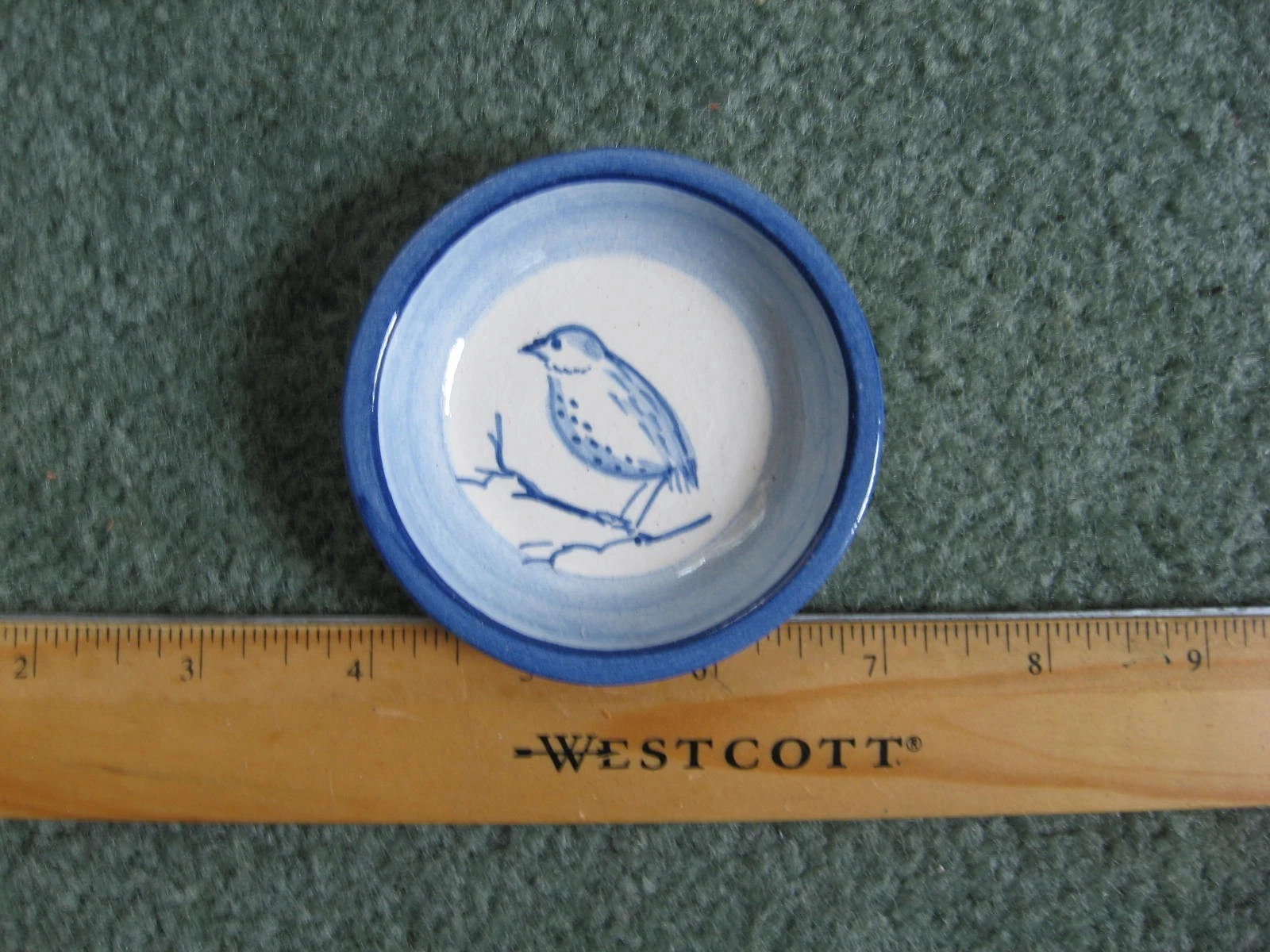 DORCHESTER POTTERY/KNESSETH DENISONS--BUTTER PAT/SALT/TEABAG HOLDER --$9.45 SHIP