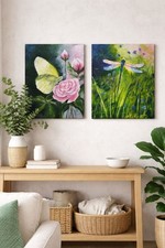 Set 2 Handgemalte Acrylbild je 50*40 Unikat