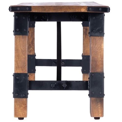Butler Specialty Masterson Industrial Wood & Metal Bench in Beige | eBay