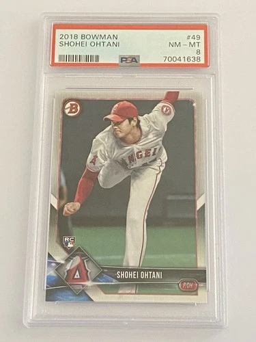 2018 Bowman Shohei Ohtani #49 PSA 8 RC