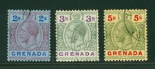 GRENADE #108,#110-111 KGV HAUTE VALEUR CDS OCCASION F-VF
