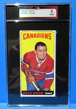1964-65 Topps Tall Boys #98 SHORT PRINT, BILL HICKE, Montreal Canadiens, KSA  6