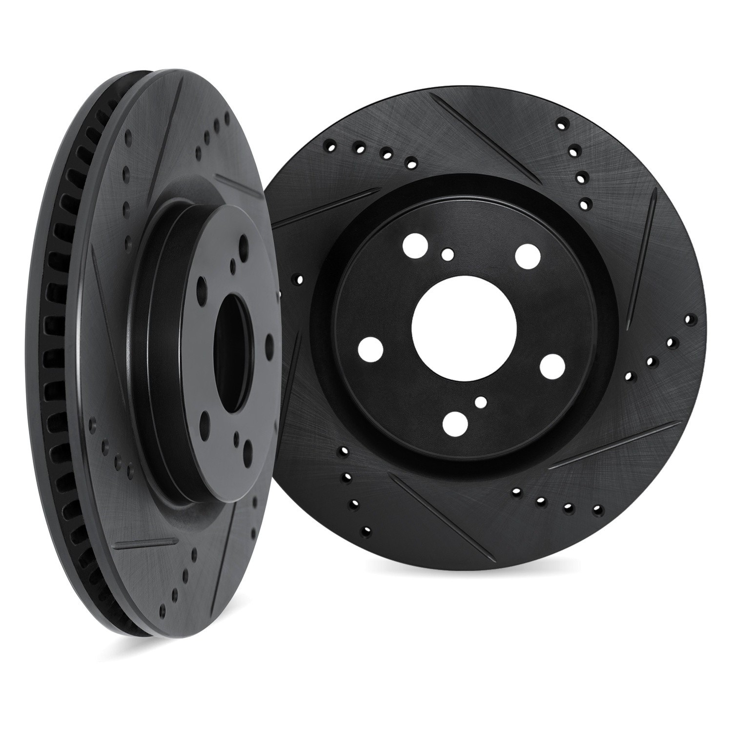 For Acura NSX 91-96 DFC Premium Drilled & Slotted Rear Brake Rotor Set
