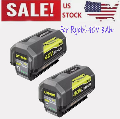 2x 8.0Ah Battery For Ryobi BL1880 High Capacity OP4050 OP40261 OP4060