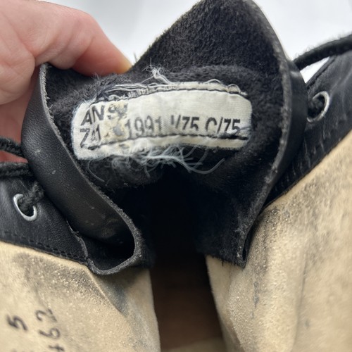 VTG 1994 Men Military Wolverine World Wide Black Steel Toe Combat Boots 10W 👀👇 - Picture 9 of 16