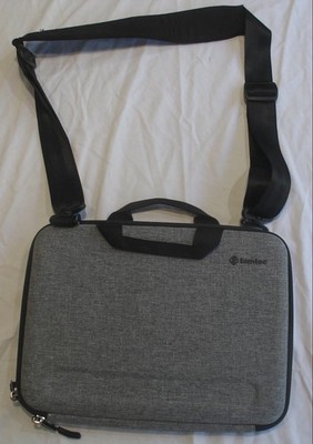 TOMTOC FANCYCASE A25 LAPTOP SHOULDER BAG Gray Semi-Rigid 13'' Tablet Macbook iPad