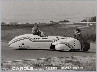 1986 Moto Open ''Circuit Carole''. Vintage Foto Presse Rennen Sport Racing Foto