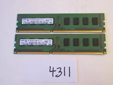 Samsung 2x2Gb=4Gb PC3-10600 1333Mhz DDR3 Desktop Memory RAM (4311)