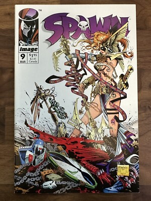 SPAWN #9 ***1ST ANGELA, NEIL GAIMAN, JIM LEE*** (GRADE MT)