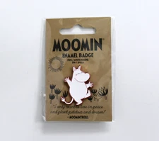 Moomin Moomintroll Metal Enamel Pin Badge "I only want to live in peace!"
