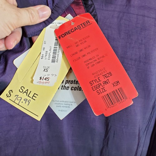 Forecaster Of Boston Thermoloft Insulated Jacket XS womans Eggplant Nylon - Picture 7 of 11