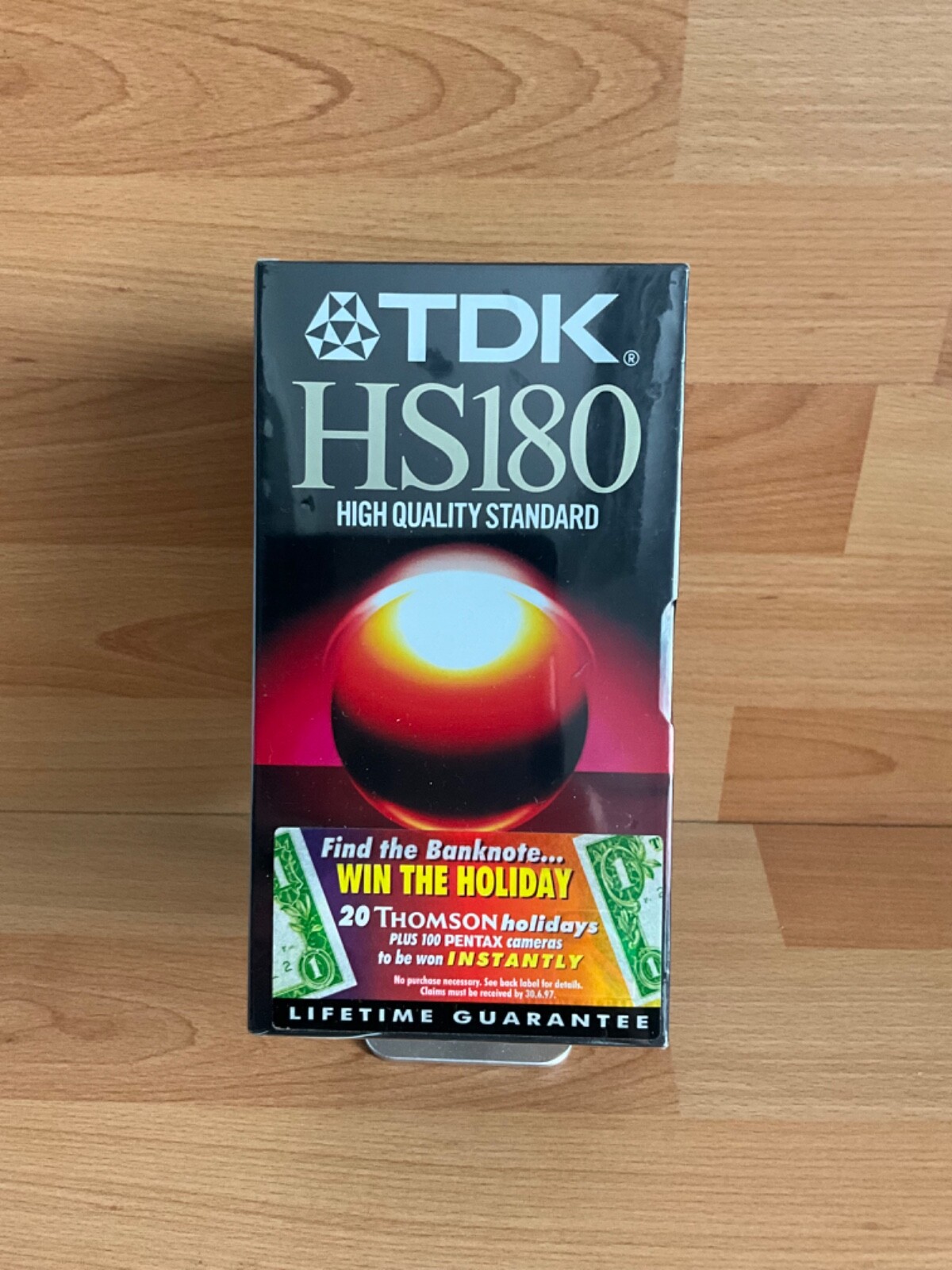 BLANK VHS VIDEO CASSETTE TAPE 3 HOUR 180MINS TDK HS180 x 3NEW SEALED
