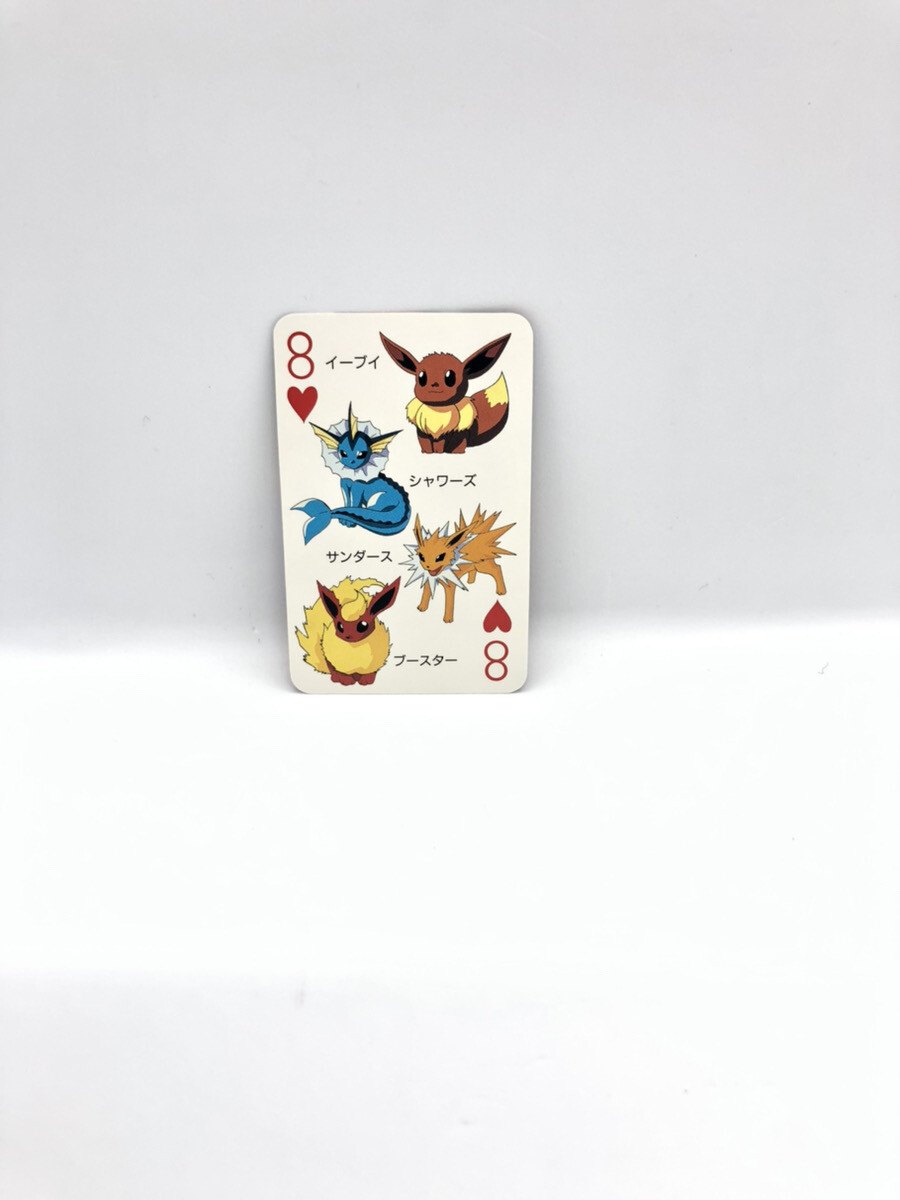 Pokemon Poker Eevee Vaporeon Jolteon Flareon 1997 Nintendo