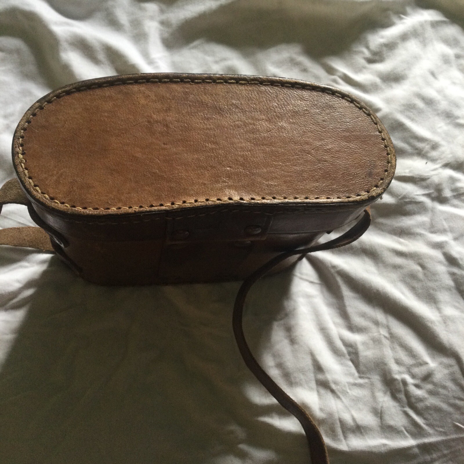 Small Tan Leather Binocular Case eBay