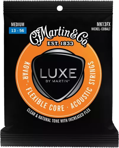 Martin Luxe Kovar Flexible Core Acoustic Strings for Clear Tone and Enhanced Pla